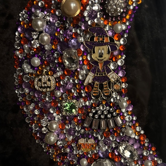 Handmade Upcycled Halloween Minnie Mouse Jewelry Art - Picture 5 of 7